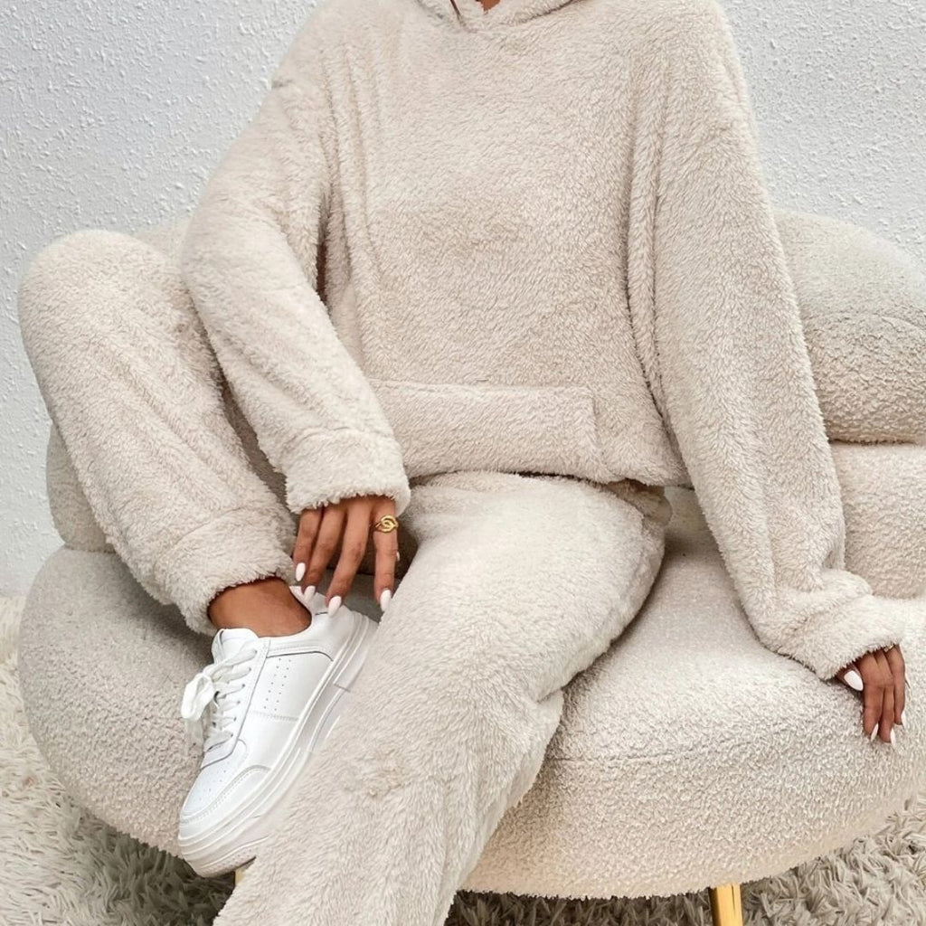Cozy Women's Hooded Lounge Set | Soft Fabric | Spring Style | Comfortable Home Wear for Relaxation and Leisure