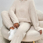 Cozy Women's Hooded Lounge Set | Soft Fabric | Spring Style | Comfortable Home Wear for Relaxation and Leisure