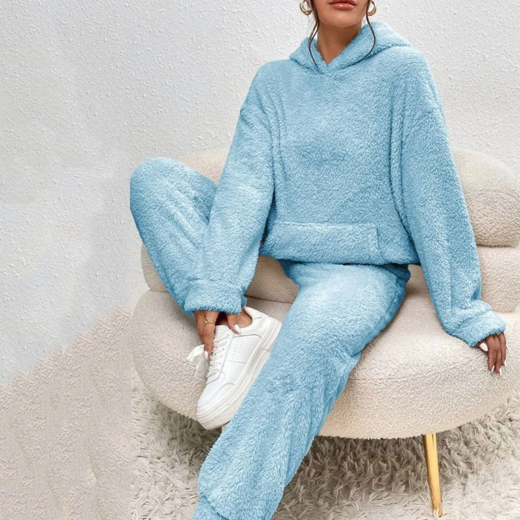 Cozy Women's Hooded Lounge Set | Soft Fabric | Spring Style | Comfortable Home Wear for Relaxation and Leisure
