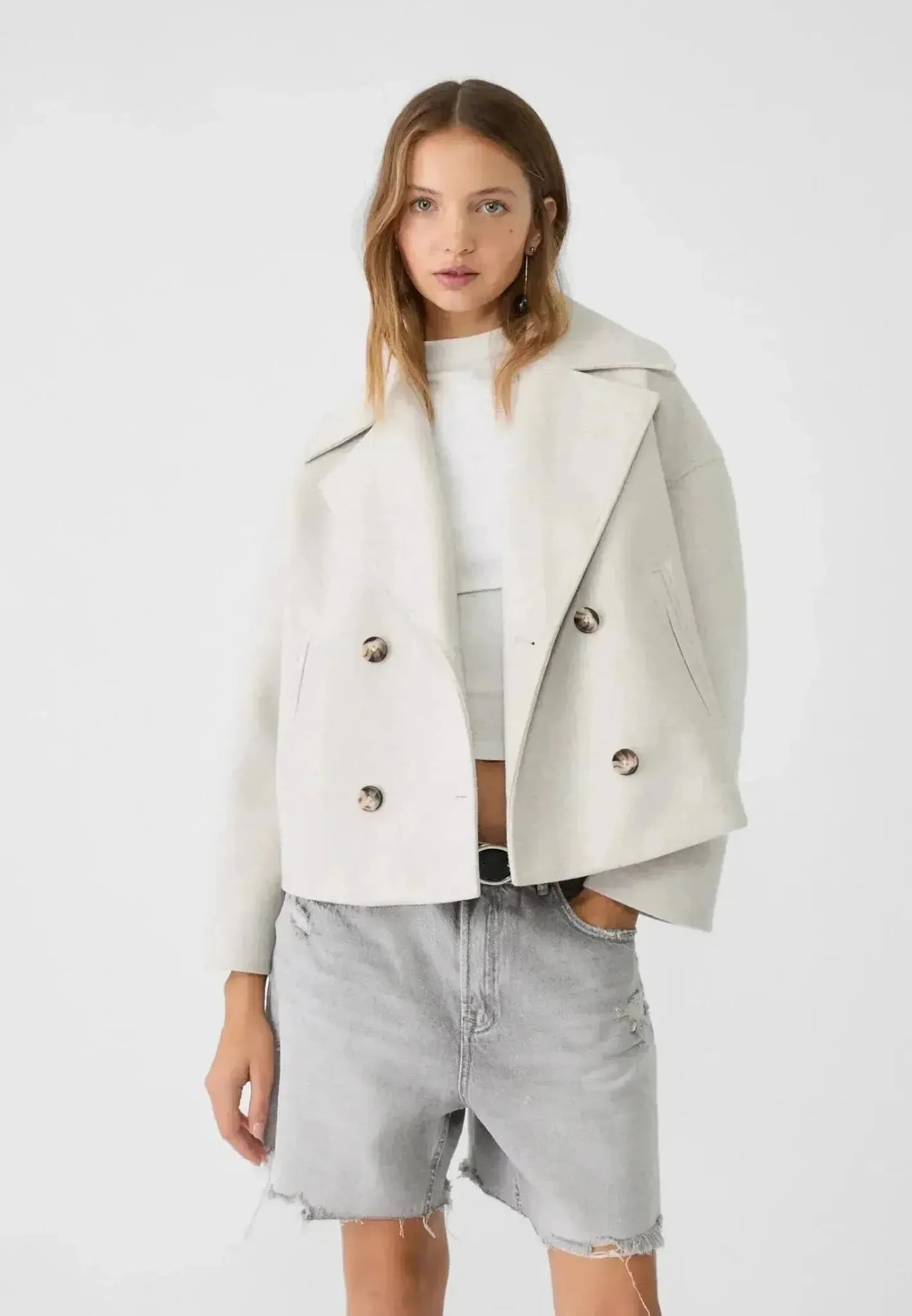 Women's Double-Breasted Blazer Jacket - Tailored Design for Office or Casual Wear - Available in Multiple Colors