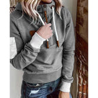 Women's Fleece-Lined Half-Zip Hoodie | Cozy Casual Wear for Cold Weather