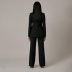 Women's Formal Suit Set - Tailored Blazer and Trousers - Office/Business Attire