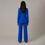 Women's Formal Suit Set - Tailored Blazer and Trousers - Office/Business Attire