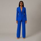 Women's Formal Suit Set - Tailored Blazer and Trousers - Office/Business Attire