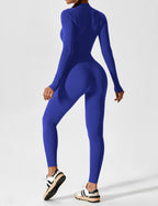 Women's Long Sleeve Zip Set - Lightweight Summer Fabric - Casual Everyday Wear - Multiple Color Options Available
