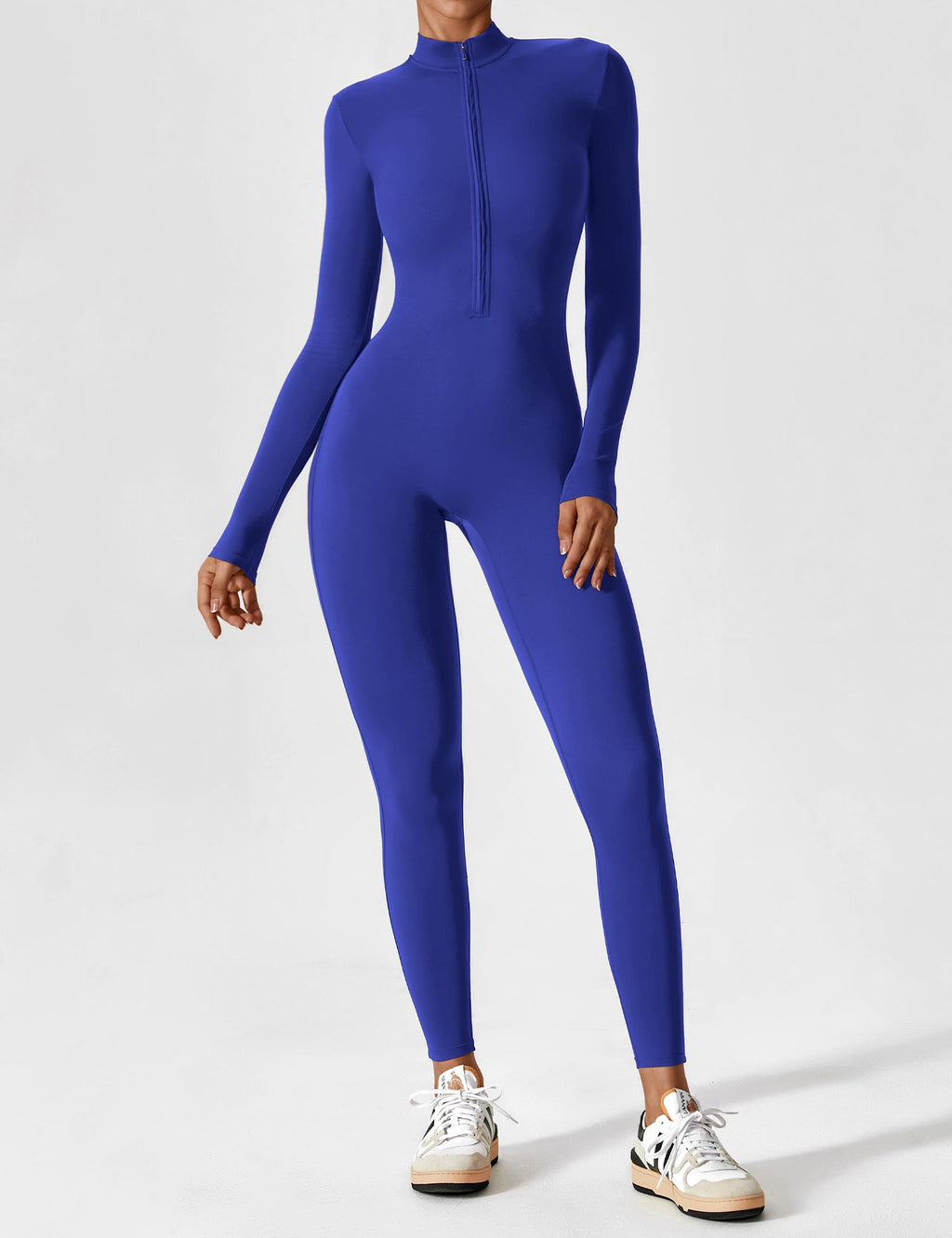 Women's Long Sleeve Zip Set - Lightweight Summer Fabric - Casual Everyday Wear - Multiple Color Options Available
