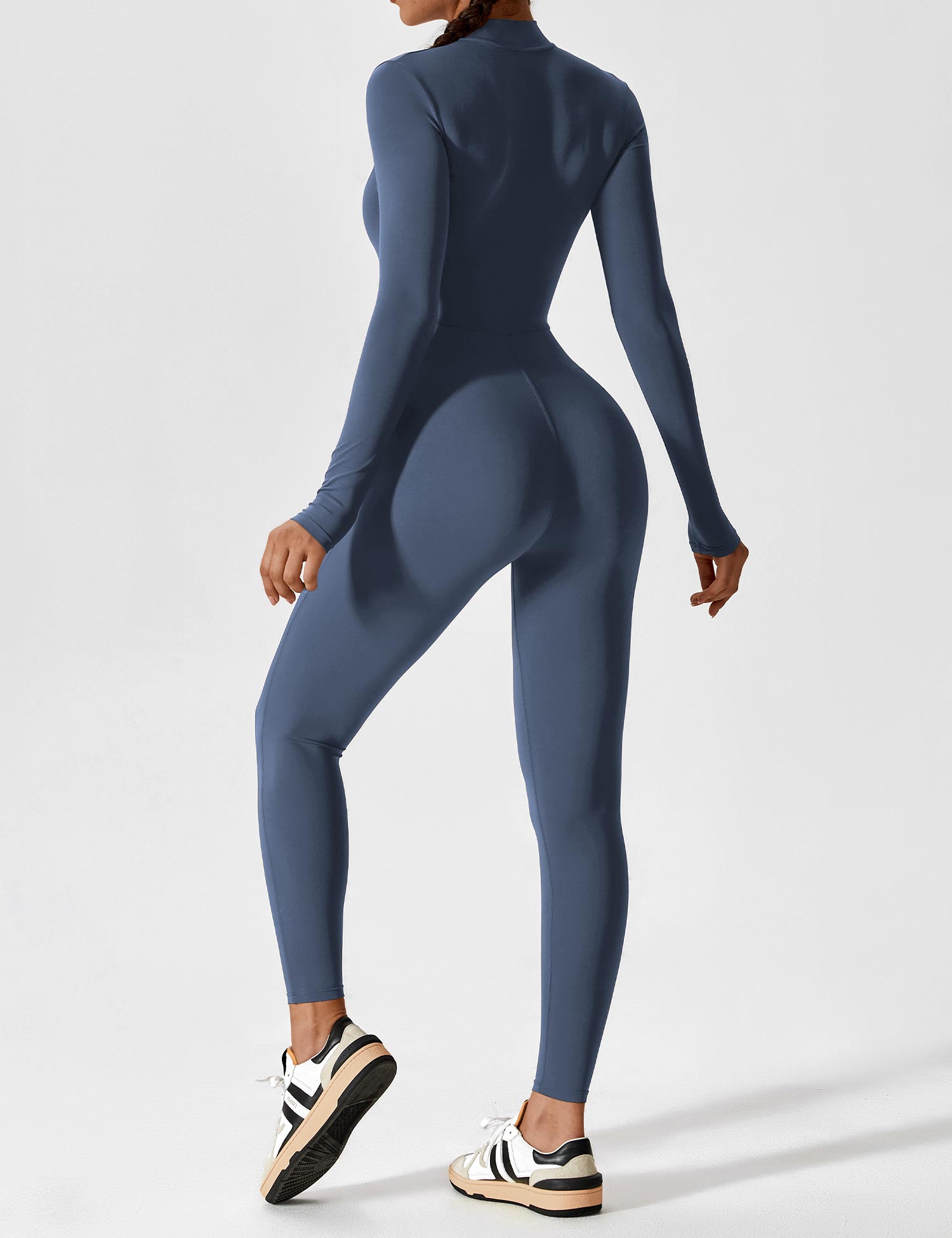 Women's Long Sleeve Zip Set - Lightweight Summer Fabric - Casual Everyday Wear - Multiple Color Options Available