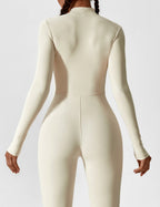 Women's Long Sleeve Zip Set - Lightweight Summer Fabric - Casual Everyday Wear - Multiple Color Options Available