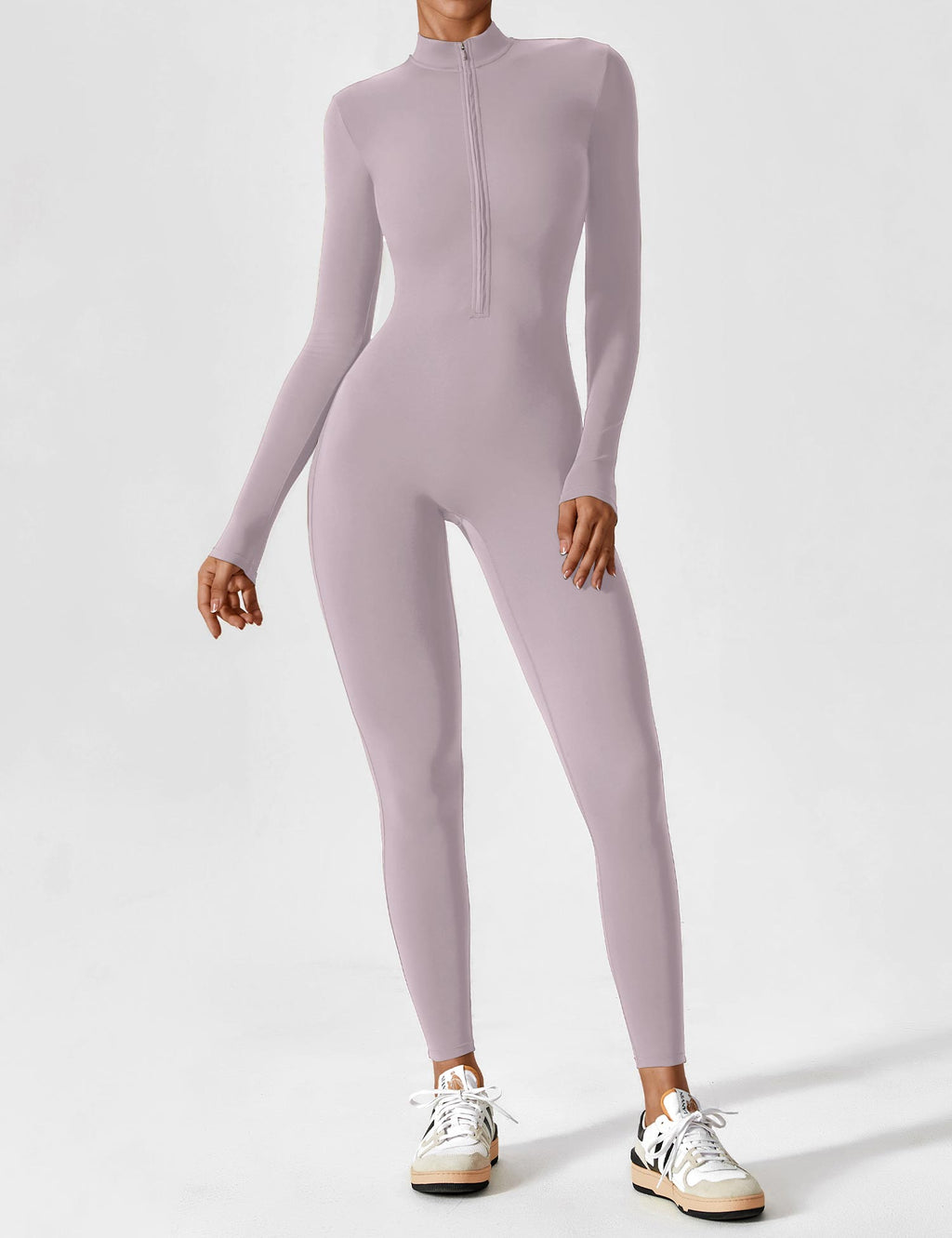 Women's Long Sleeve Zip Set - Lightweight Summer Fabric - Casual Everyday Wear - Multiple Color Options Available