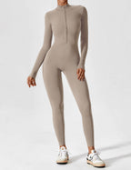 Women's Long Sleeve Zip Set - Lightweight Summer Fabric - Casual Everyday Wear - Multiple Color Options Available