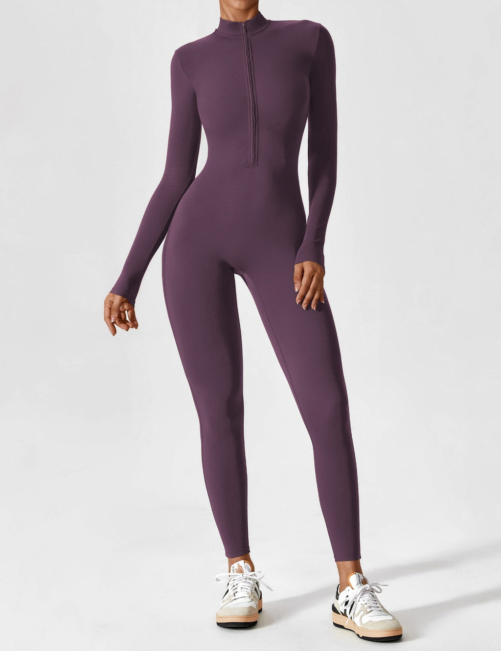 Women's Long Sleeve Zip Set - Lightweight Summer Fabric - Casual Everyday Wear - Multiple Color Options Available