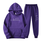 Women's Cotton Relaxed Fit Hoodie and Pants Set | Comfortable Loungewear for Casual Wear and Relaxation