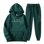 Women's Cotton Relaxed Fit Hoodie and Pants Set | Comfortable Loungewear for Casual Wear and Relaxation