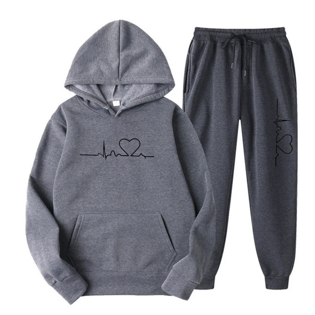 Women's Cotton Relaxed Fit Hoodie and Pants Set | Comfortable Loungewear for Casual Wear and Relaxation