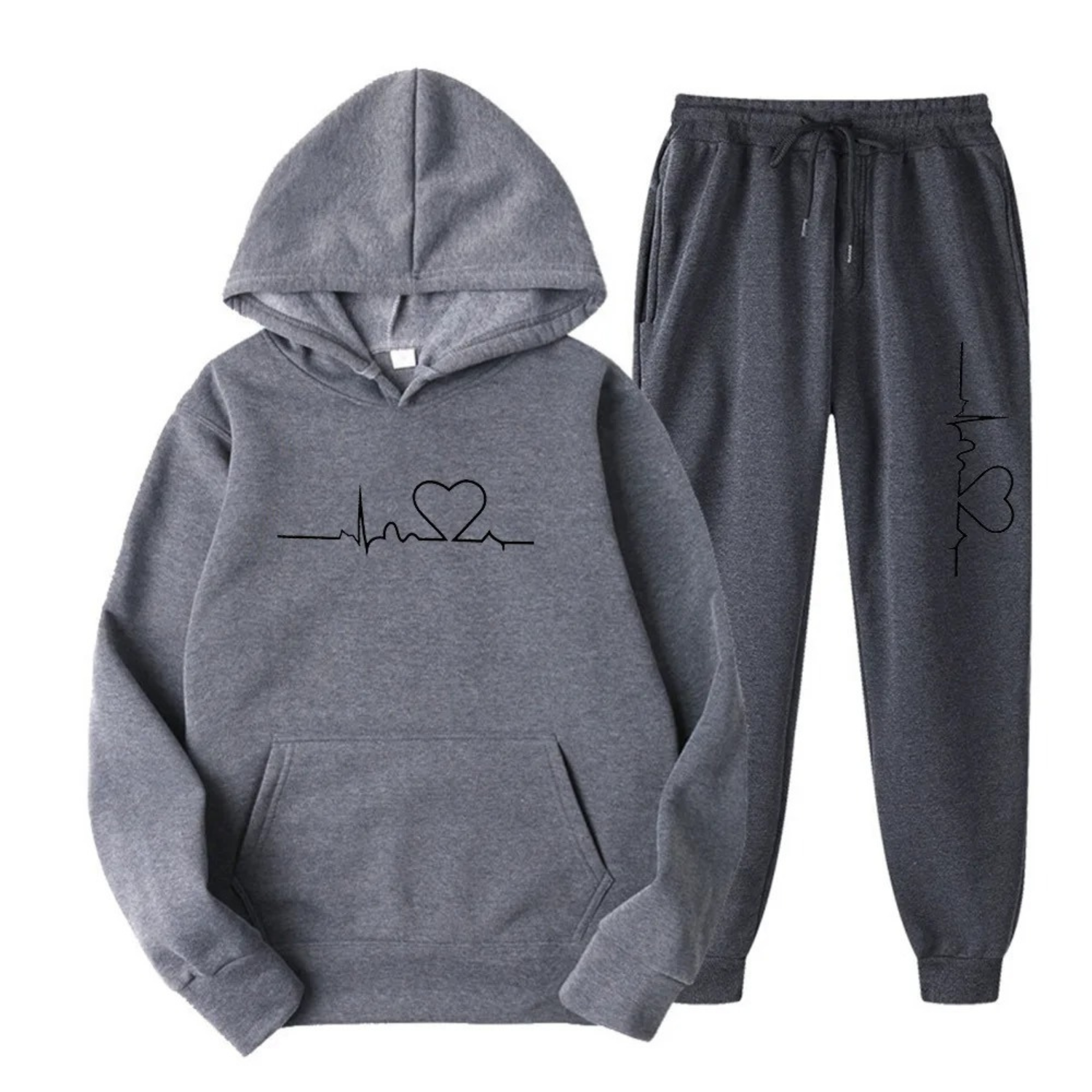 Women's Cotton Relaxed Fit Hoodie and Pants Set | Comfortable Loungewear for Casual Wear and Relaxation