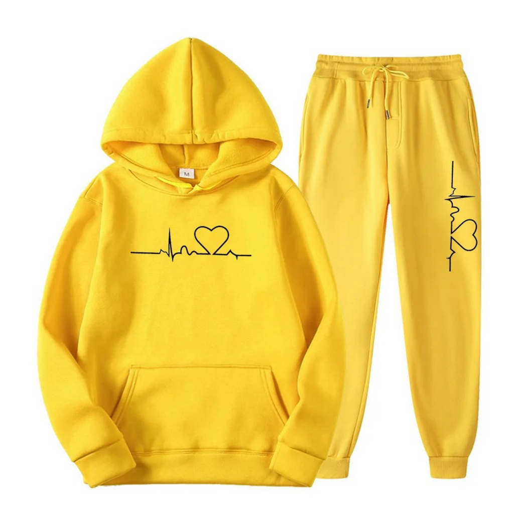 Women's Cotton Relaxed Fit Hoodie and Pants Set | Comfortable Loungewear for Casual Wear and Relaxation