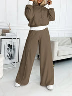 Women's Soft Cotton Relaxed Fit Two Piece Lounge Set for Casual Comfort and Everyday Wear
