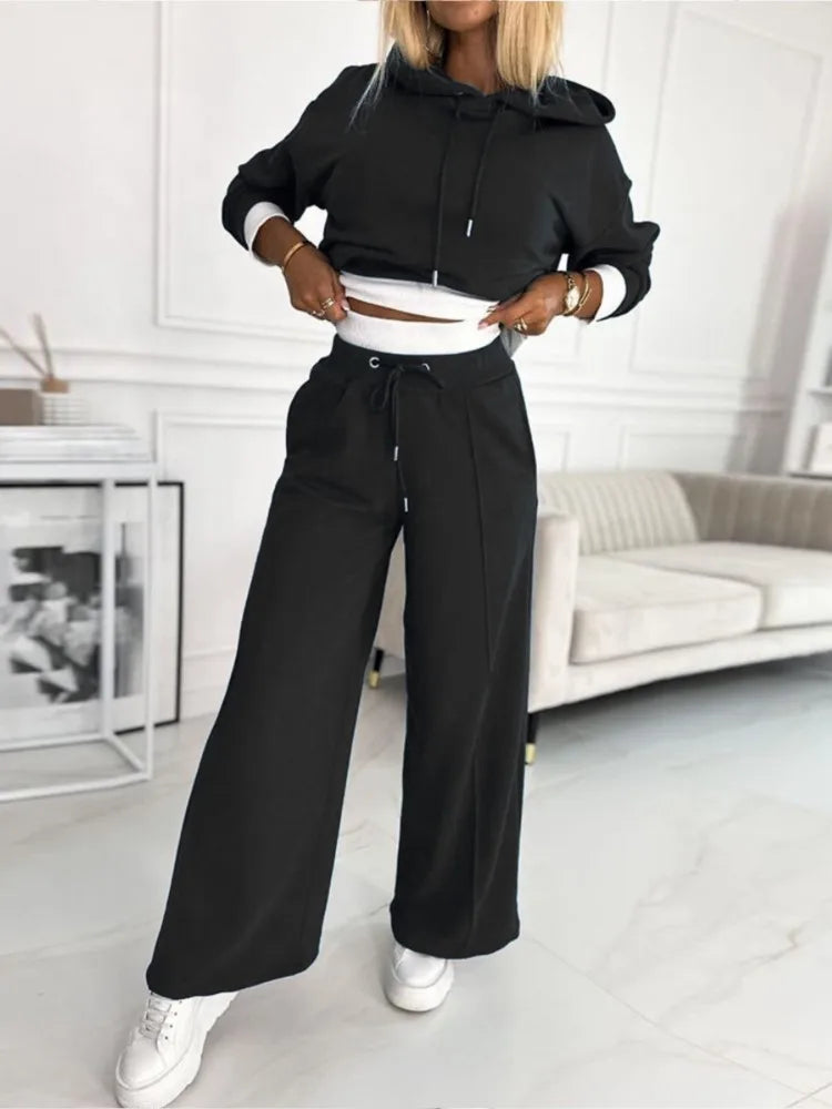 Women's Soft Cotton Relaxed Fit Two Piece Lounge Set for Casual Comfort and Everyday Wear