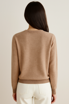 Women's Knit Button-Up Cardigan - Soft Cozy Layer for Casual and Office Wear