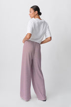 Women's Lightweight Cotton Striped Relaxed Pants | Casual Spring Fashion | Comfortable Everyday Wear