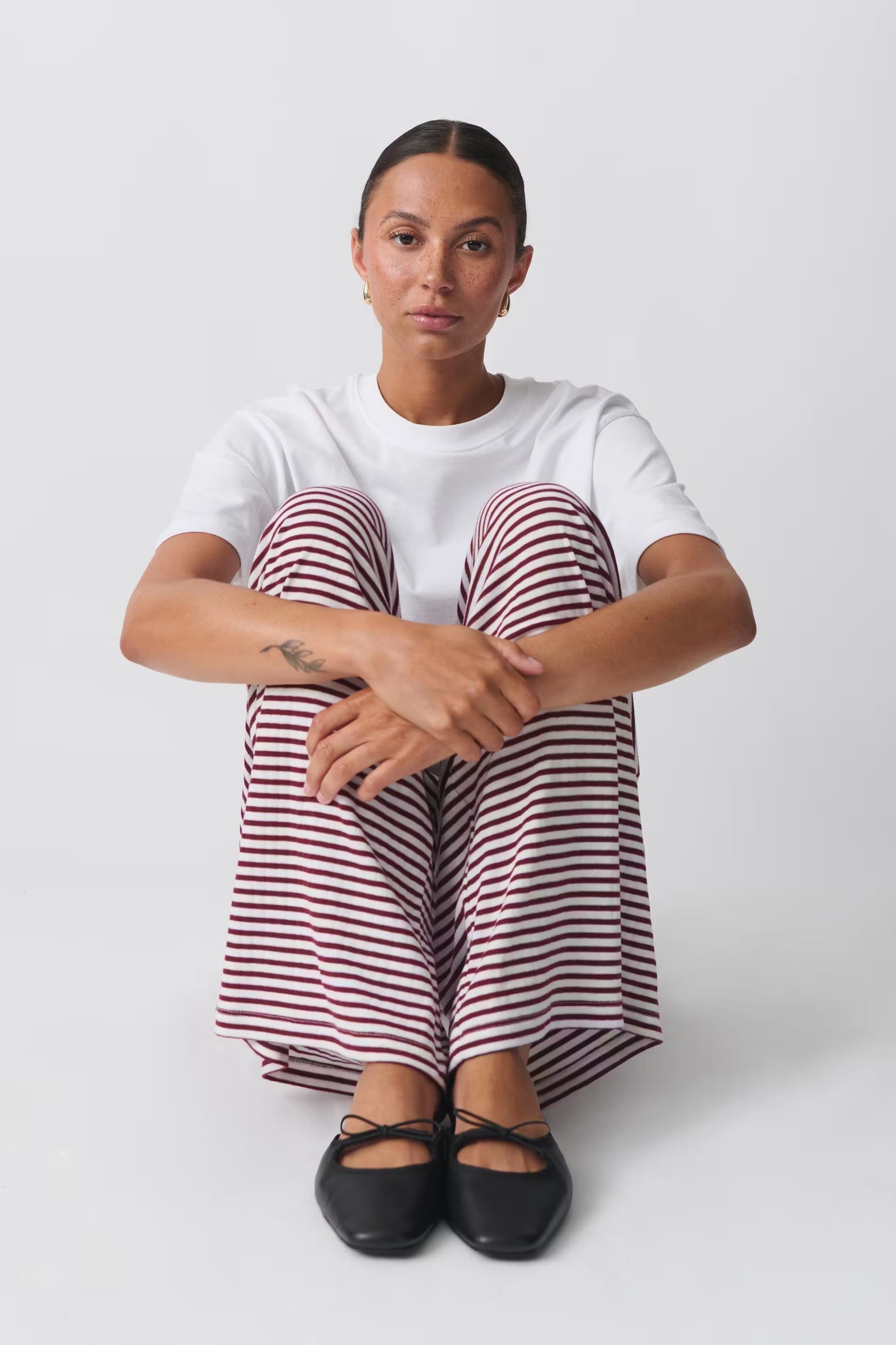 Women's Lightweight Cotton Striped Relaxed Pants | Casual Spring Fashion | Comfortable Everyday Wear