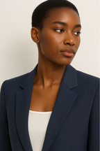 Women's Tailored Straight Leg Trouser Suit Set - Classic Office Wear - Elegant Professional Design for Formal Occasions