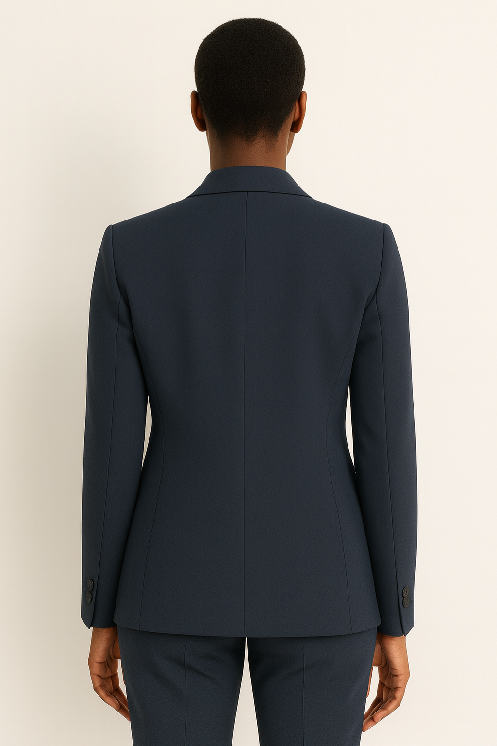 Women's Tailored Straight Leg Trouser Suit Set - Classic Office Wear - Elegant Professional Design for Formal Occasions