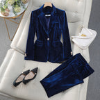 Women's Tailored Suit Set | Long Blazer | Professional Office Attire | Stylish Workwear for Events and Business Meetings