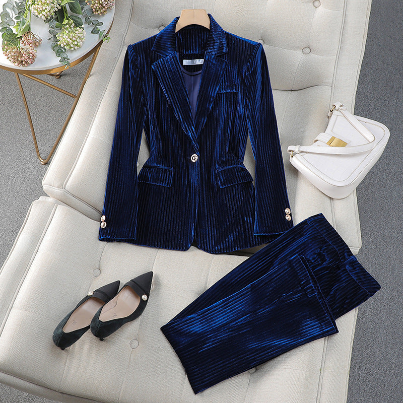 Women's Tailored Suit Set | Long Blazer | Professional Office Attire | Stylish Workwear for Events and Business Meetings