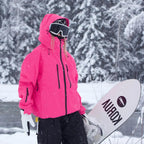 Women's Winter Ski Jacket - Insulated Waterproof Design for Cold Weather Activities
