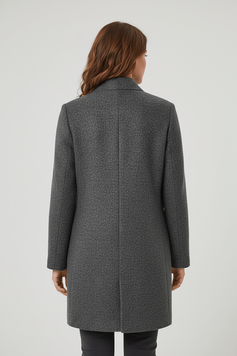 Women's Wool-Blend Overcoat for Cold Weather Fashion and Warmth