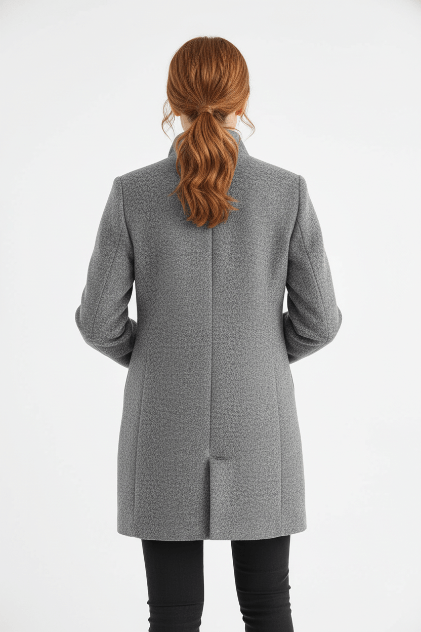 Women's Wool-Blend Overcoat for Cold Weather Fashion and Warmth
