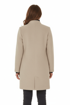 Women's Wool-Blend Overcoat for Cold Weather Fashion and Warmth