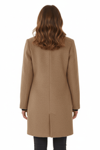 Women's Wool-Blend Overcoat for Cold Weather Fashion and Warmth