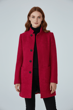 Women's Wool-Blend Overcoat for Cold Weather Fashion and Warmth