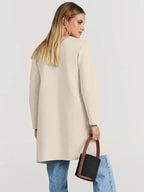 Wool Blend Lapel Coat for Women - Elegant Outerwear for Casual and Formal Wear