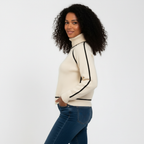 Wool Turtleneck Sweater for Women - Cozy Knit Design for Casual Winter Wear - Warm Essential for Cold Weather