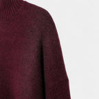 Wool Turtleneck Sweater for Women - Soft Knit Casual Jumper for Layering and Daily Wear