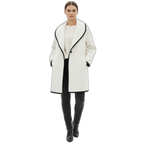 Wool Women's Coat - Classic Design - Warm Outerwear for Fall and Winter - Stylish and Comfortable