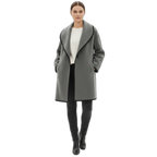 Wool Women's Coat - Classic Design - Warm Outerwear for Fall and Winter - Stylish and Comfortable