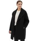 Wool Women's Coat - Classic Design - Warm Outerwear for Fall and Winter - Stylish and Comfortable