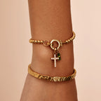 Faith Birthstone Charm Bracelet