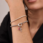 Faith Birthstone Charm Bracelet