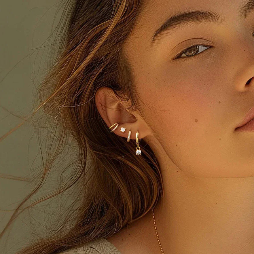 Luna Spark Ear Stack Earrings Set