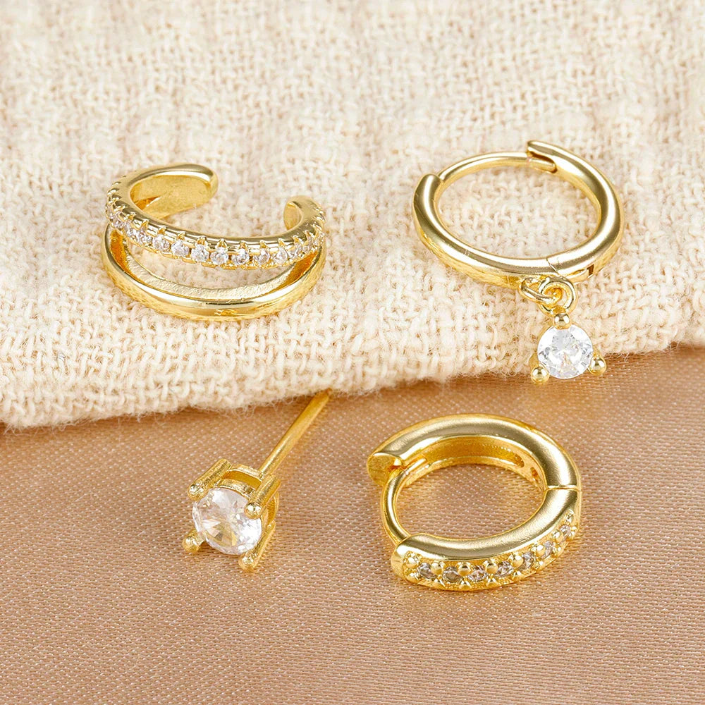 Luna Spark Ear Stack Earrings Set