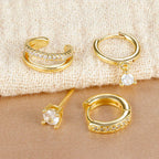 Luna Spark Ear Stack Earrings Set