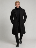 Men's Wool Long Coat | Slim Fit Stylish Outerwear | Formal and Casual Wear