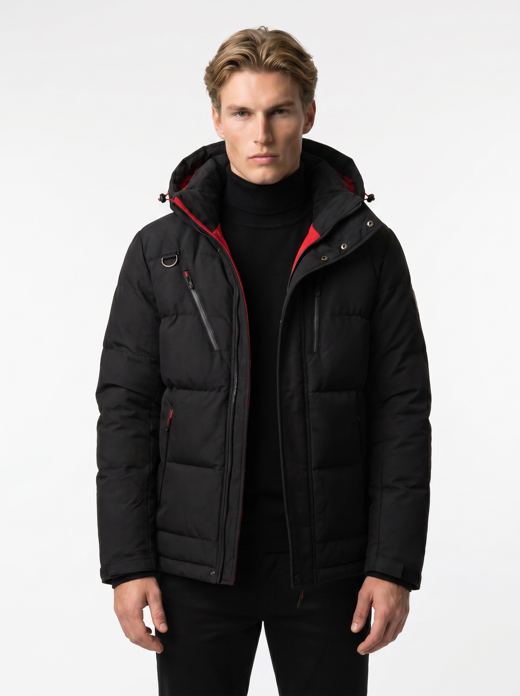 Men's Down Parka Jacket | Warm Windproof Hooded Outerwear | Ideal for Cold Weather Activities | Durable Insulated Design