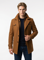 Men's Waterproof Insulated Winter Jacket with Adjustable Cuffs for Cold Weather Outdoor Activities