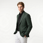 Men's Lightweight Textured Blazer | Tailored Fit | Smart-Casual Jacket for Versatile Wear
